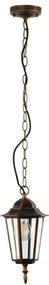 Lampadario da esterno a sospensione con catena ARRAIA 1xE27/15W/230V IP44 patina di bronzo