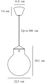 Nordlux - Lampadario a sospensione con filo RAITO 1xE27/25W/230V ottone/bianco