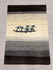 Loribaft Tappeto 130x90 Beige (Iran) Annodato A Mano