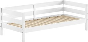 Letto da bambini bianco in pino massiccio con rete inclusa 90x200 cm Margrit – Vipack