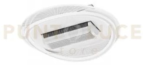 Plafoniera led ventilatore invisibile 48w 4800 lumen bianco d.50x17...