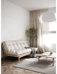 Divano letto in velluto a coste senape 190 cm Folk - Karup Design
