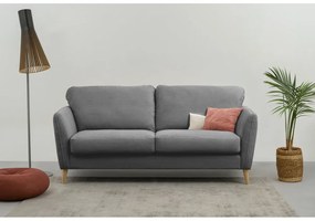 Divano in velluto a coste grigio scuro 170 cm Paris - Scandic