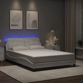 Giroletto Con Luci Led Bianco 140x190 Cm İn Similpelle /