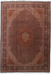 Tabriz Tappeto 490 x 350 Blu (Iran) Annodato A Mano