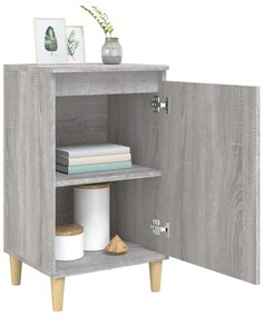 Comodini 2 pz grigio sonoma 40x35x70 cm in legno multistrato