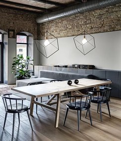 Sospensione in metallo verniciato oro cube 35 x 35cm 1 luce attacco g9