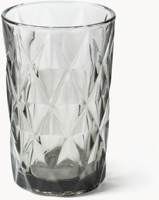 Bicchieri da long drink con motivo strutturato Colorado, set da 4