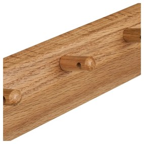 Attaccapanni da parete di colore naturale in rovere massiccio 50 cm Barco – House Nordic