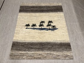 Gabbeh Tappeto 160 x 210 Beige (Iran) Annodato A Mano