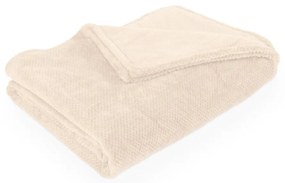 Coperta avorio in micropile 150x200 cm Pippa – Tiseco Home Studio