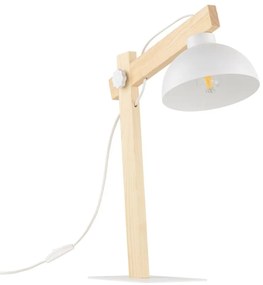 Lampada da tavolo OSLO 1xE27/15W/230V pino/bianco