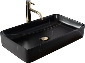 Lavabo da appoggio Denis Black Stone Matt