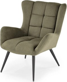 Poltrona Byron tessuto oliva - H92 cm