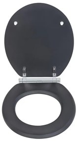 WENKO 25218100-WC sedile WC MORRA 35x42 cm antracite/argento