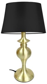Lampada da tavolo in nero e oro (altezza 40 cm) Prima Gold - Candellux Lighting