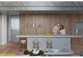 Lampadario a sospensione con filo DEMI 1xE27/60W/230V nero/bianco