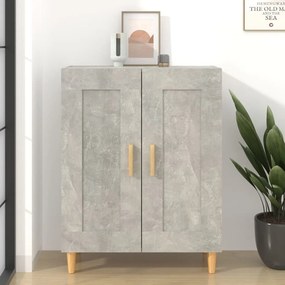 Credenza grigio cemento 69,5x34x90 cm in legno multistrato