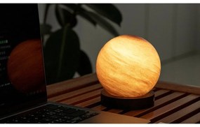 Decorazione luminosa marrone scuro con ricarica USB ø 12 cm Sand Storm – Gingko