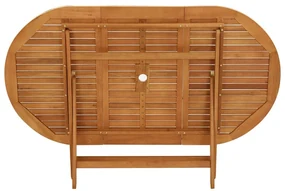 Tavolo da giardino pieghevole 160x85x75cm massello di eucalipto