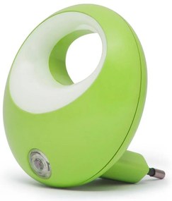 LED Luce di orientamento con presa e sensore LED/1W/230V verde