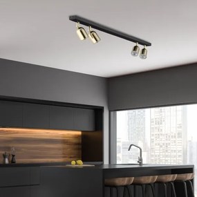 Faretto TOP 4xGU10/10W/230V nero/oro