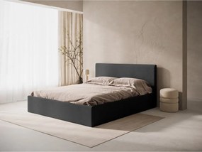 Testiera color antracite in imbottito 190,5x100 cm Remo – Micadoni