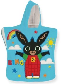 Trade Shop - Bing Poncho In Microfibra 50*100 Cm Telo Per Bambini Mare Spiaggia Doccia Bagno