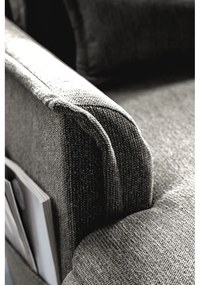 Divano letto angolare grigio scuro (angolo destro a forma di U) Charming Charlie - Miuform