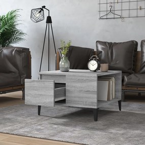 Tavolino salotto grigio sonoma 55x55x36,5 cm legno multistrato