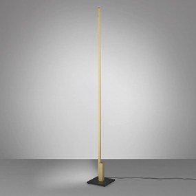 Quitani Talon LED, lampada da terra in ottone anodizzato opaco