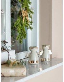 Portacandele in set in gres per lumino 2 pz Faella – Bloomingville