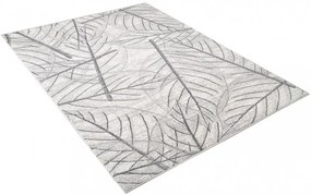 Tappeto moderno color crema chiaro con motivo a foglie Larghezza: 200 cm | Lunghezza: 300 cm