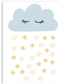Quadro per bambini 30x40 cm Cloud - Wallity