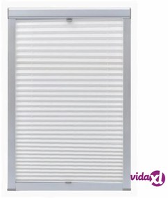 vidaXL Tenda Plissettata Oscurante Bianca F06
