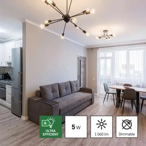 SET 3x Lampadina LED FILAMENT A60 E27/5W/230V 2700K Classe energetica A