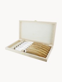 Coltelli fatti a mano con finitura satinata Le Thiers Elegance 6 pz