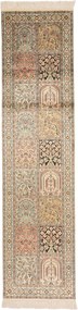 Cashmere Silk Tappeto 60 x 250 (Indian) Annodato A Mano