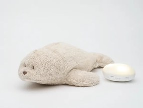 Moonie - Peluche per la nanna con melodia e luce, foca color sabbia organica