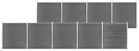 Pannello Di Recinzione İn Wpc 1564x186 Cm Grigio /