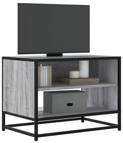 Mobile Tv Grigio Sonoma 61x40x46 Cm Legno Multistrato E Metallo /