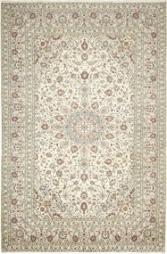 Kashan Tappeto 200 x 300 Beige (Iran) Annodato A Mano