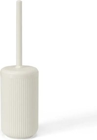 Portascopino bianco crema in plastica rigida cannettata Arizona