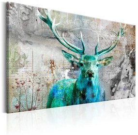 Quadro Green Deer  Colore Beige, Dimensioni e Misure 120x80