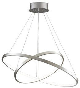 Lampadario LED a sospensione con filo LEA LED/35W/230V 4000K diametro 60 cm cromo