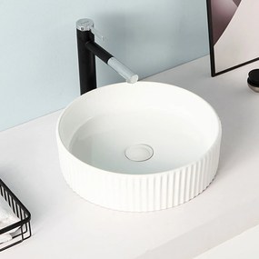 Lavabo D'Appoggio 40 Cm Rubicer "Break The Rules" Bianco Lucido