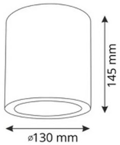 Faretto LED RGBW dimmerabile JUPITER 1xE27/6,5W/230V Ø 13 cm nero