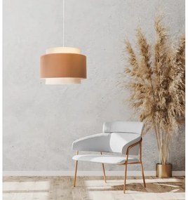 Duolla - Lampadario a sospensione con filo SOHO 1xE27/40W/230V diametro 40 cm beige/color crema