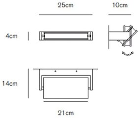 Axella applique 18w 1170lm 3000k sand