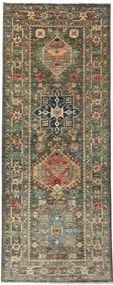 Samarkand Tappeto orientale 80 x 200 Verde (Pakistan) Annodato A Mano